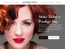 Tablet Screenshot of myprodigysalon.com